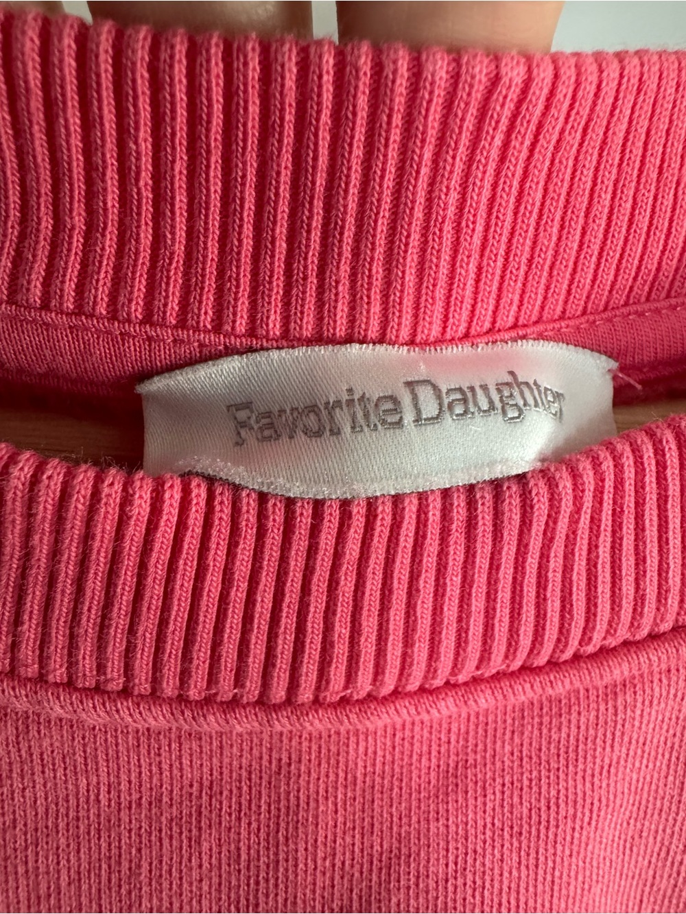 Favorite Daughter Neon Pink Sweatshirt | XL - Picture 3 of 7